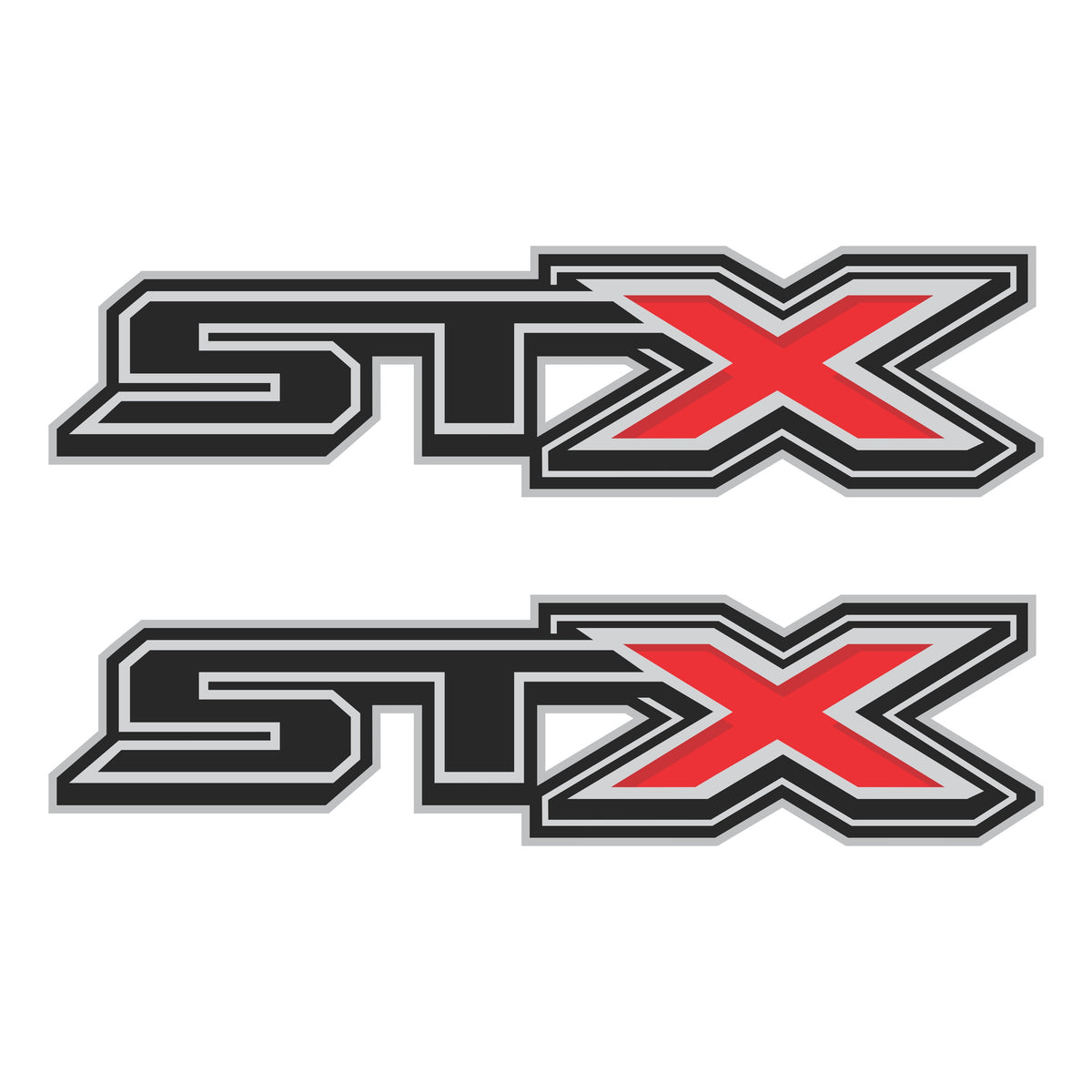STX Decals Premium Series Black Red for Ford F-150 2017-2020 (Set of 2)