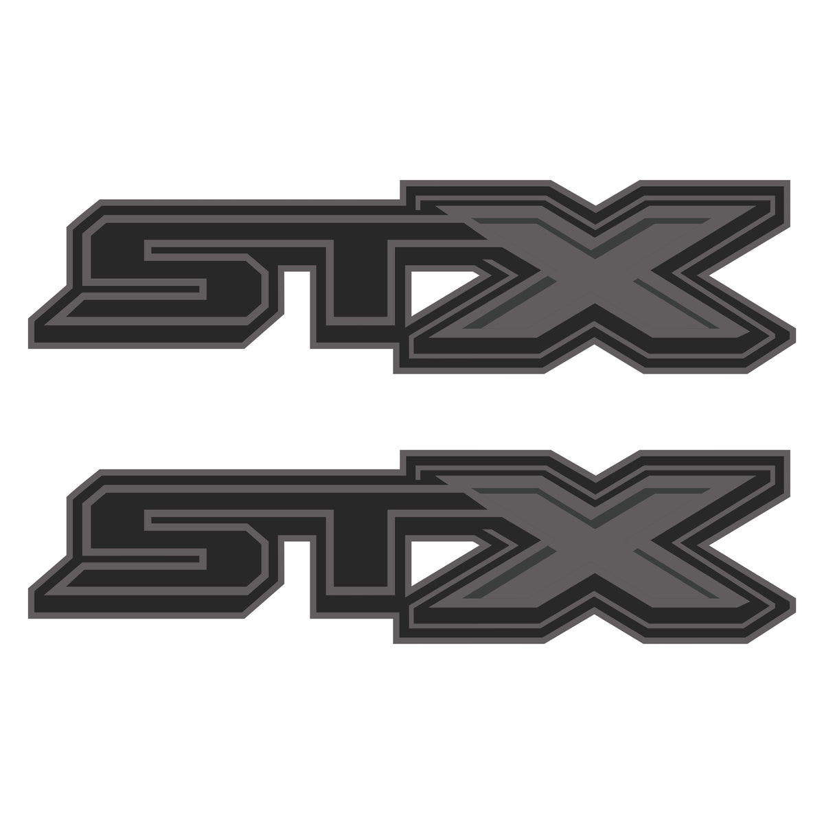 STX Decals Premium Series Charcoal for Ford F-150 2017-2020 (Set of 2)