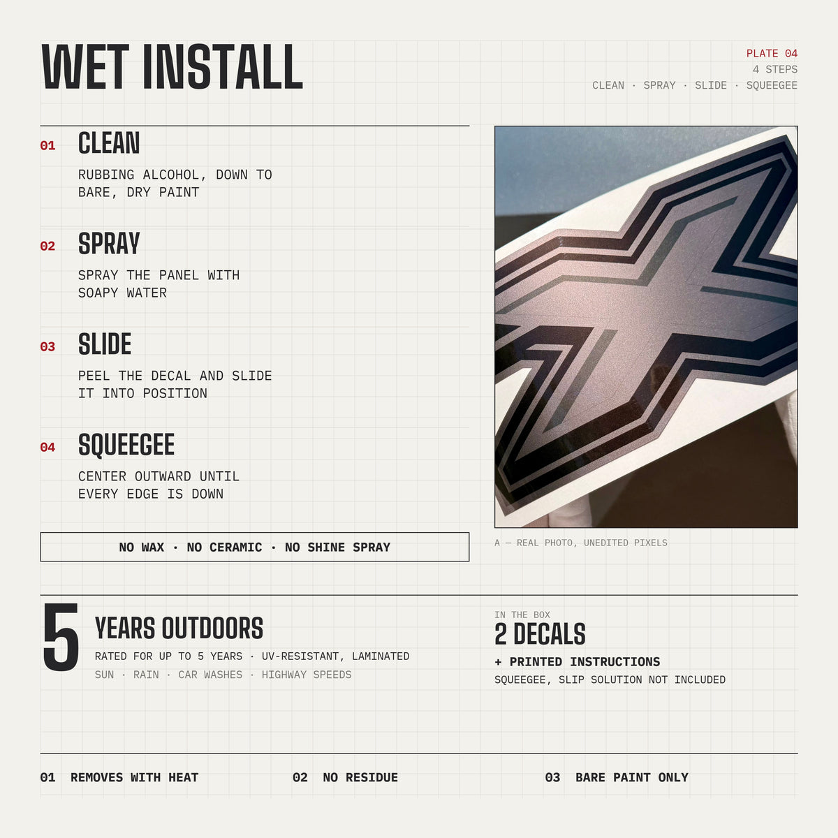 STX Decals Premium Series Charcoal for Ford F-150 2017-2020 (Set of 2)
