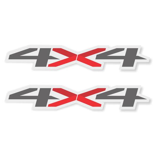 4x4 Off Road Decals Replacement Stickers Bedside Emblem for Chevy Truck (Peel & Stick Series)