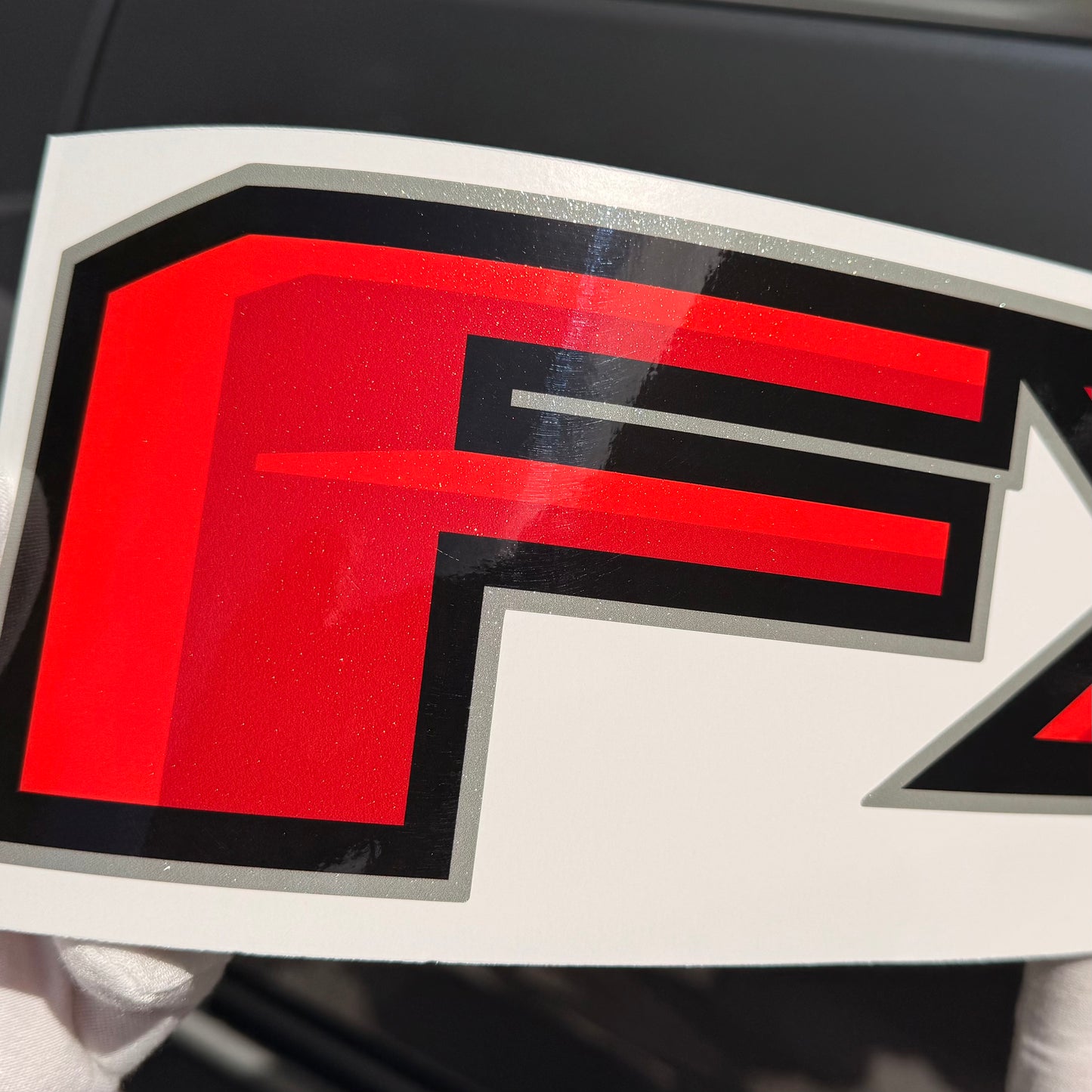 FX4 Off Road Decals — Diamond Series, Black & Red, Fits Ford F-150 F-250 F-350, Set of 2