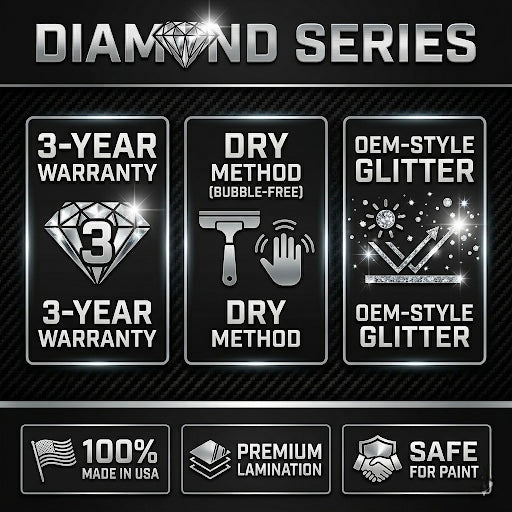 FX4 Off Road Decals — Diamond Series, Black & Red, Fits Ford F-150 F-250 F-350, Set of 2