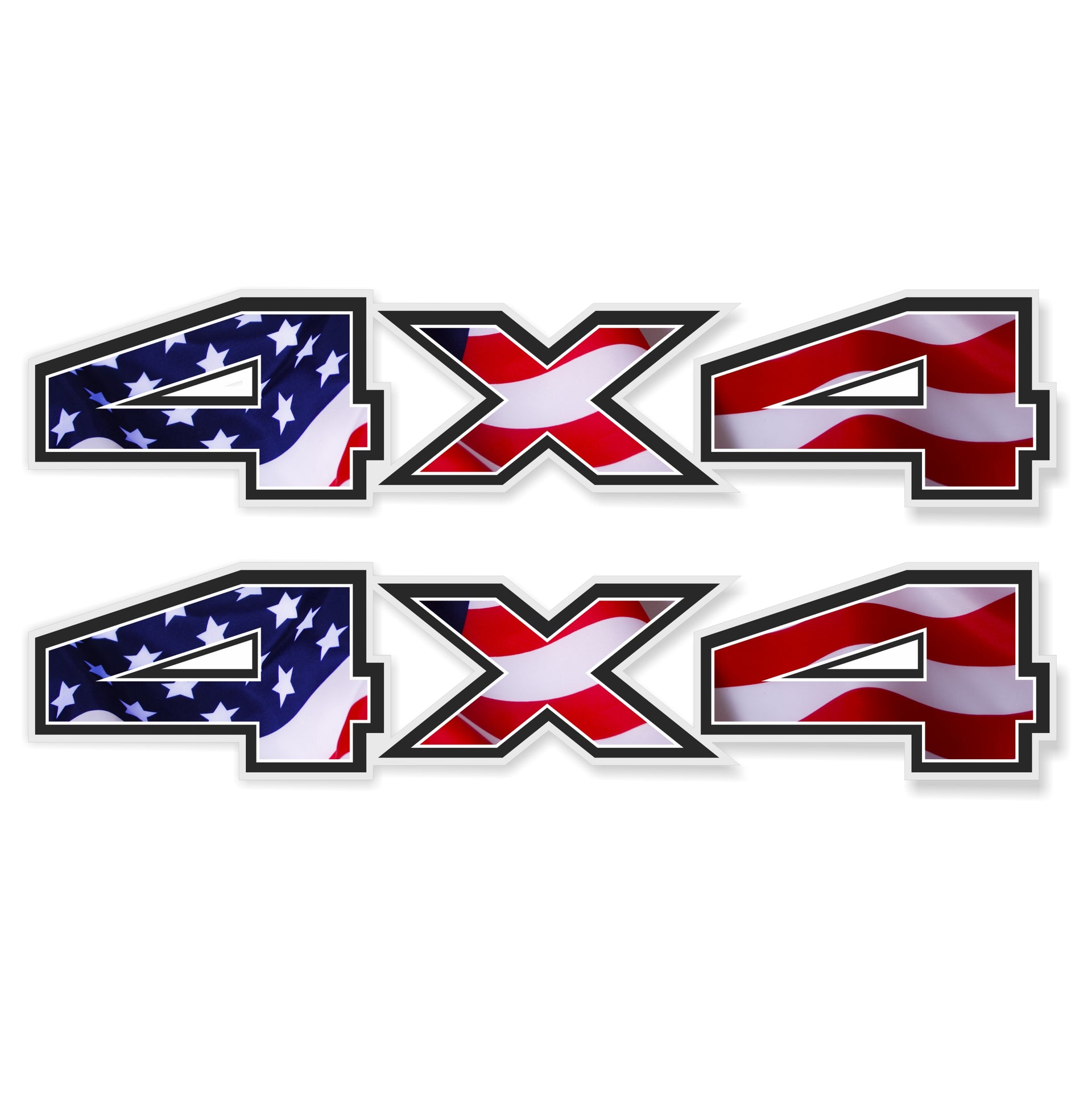 4x4 Off Road US Flag Truck Bed Decal Set GLOSS BLACK For Ford F-150 Super Duty - Foto 10