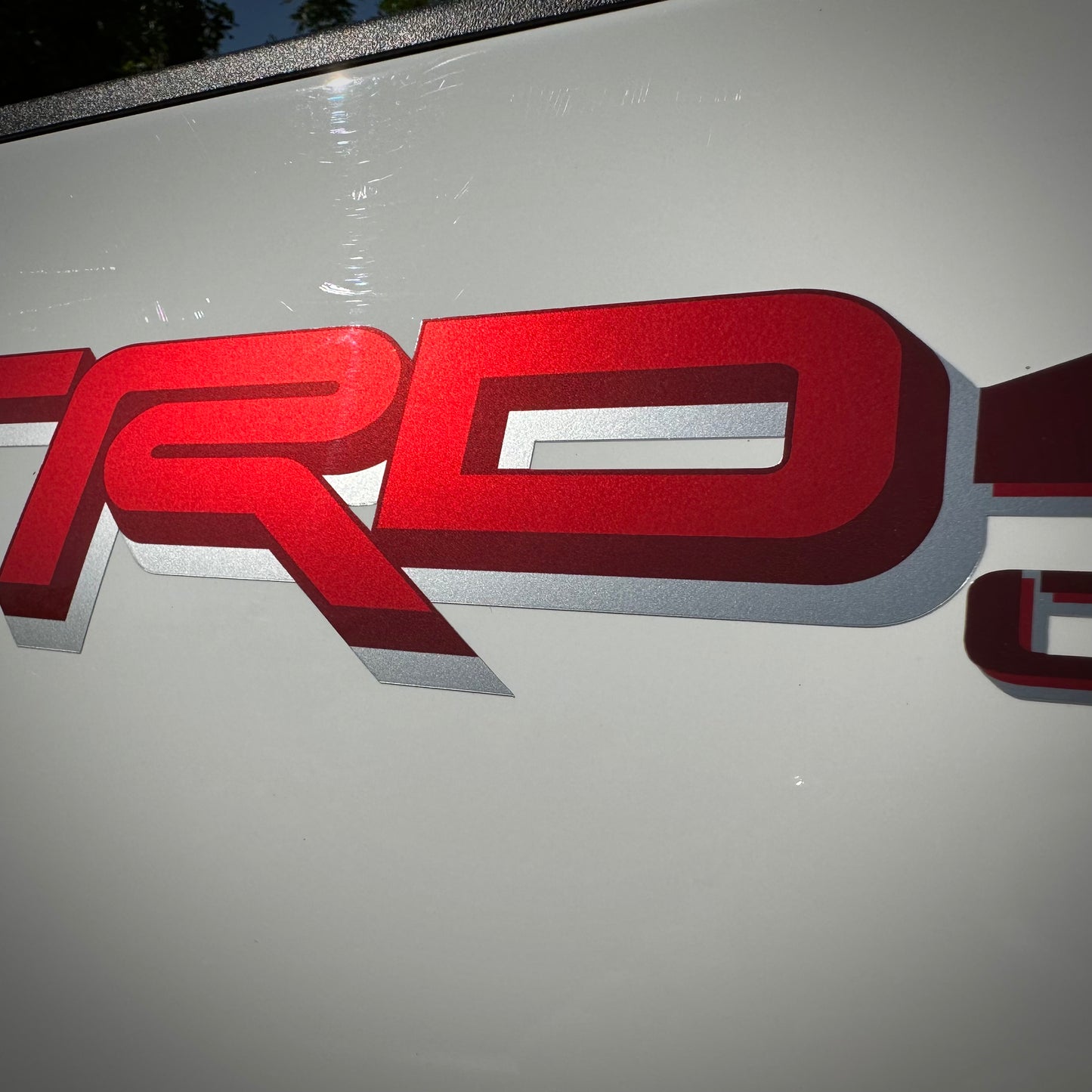 Trd 4x4 Off Road decals, Compatible with Toyota Tundra New Model 2022, Premium Series (Red, Silver and Metallic Finish)