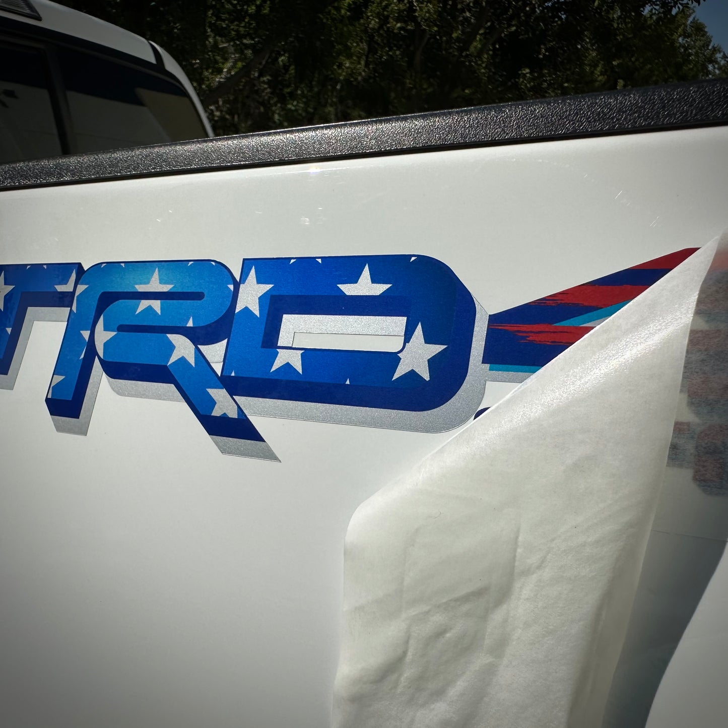 Trd 4x4 Off Road decals, Compatible with Toyota Tundra New Model 2022, Premium Series (American Flag and Metallic Finish)