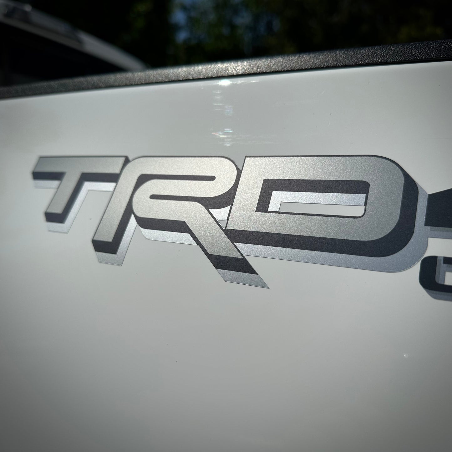 Trd 4x4 Off Road decals, Compatible with Toyota Tundra New Model 2022, Premium Series (Gray, Silver and Metallic Finish)