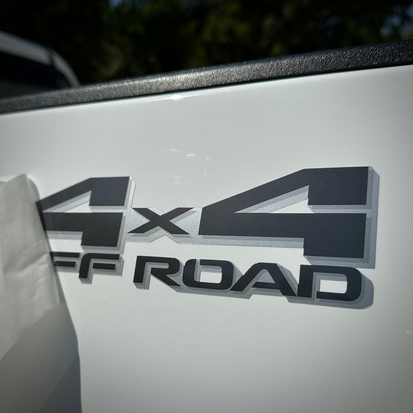 Trd 4x4 Off Road decals, Compatible with Toyota Tundra New Model 2022, Premium Series (Gray, Silver and Metallic Finish)