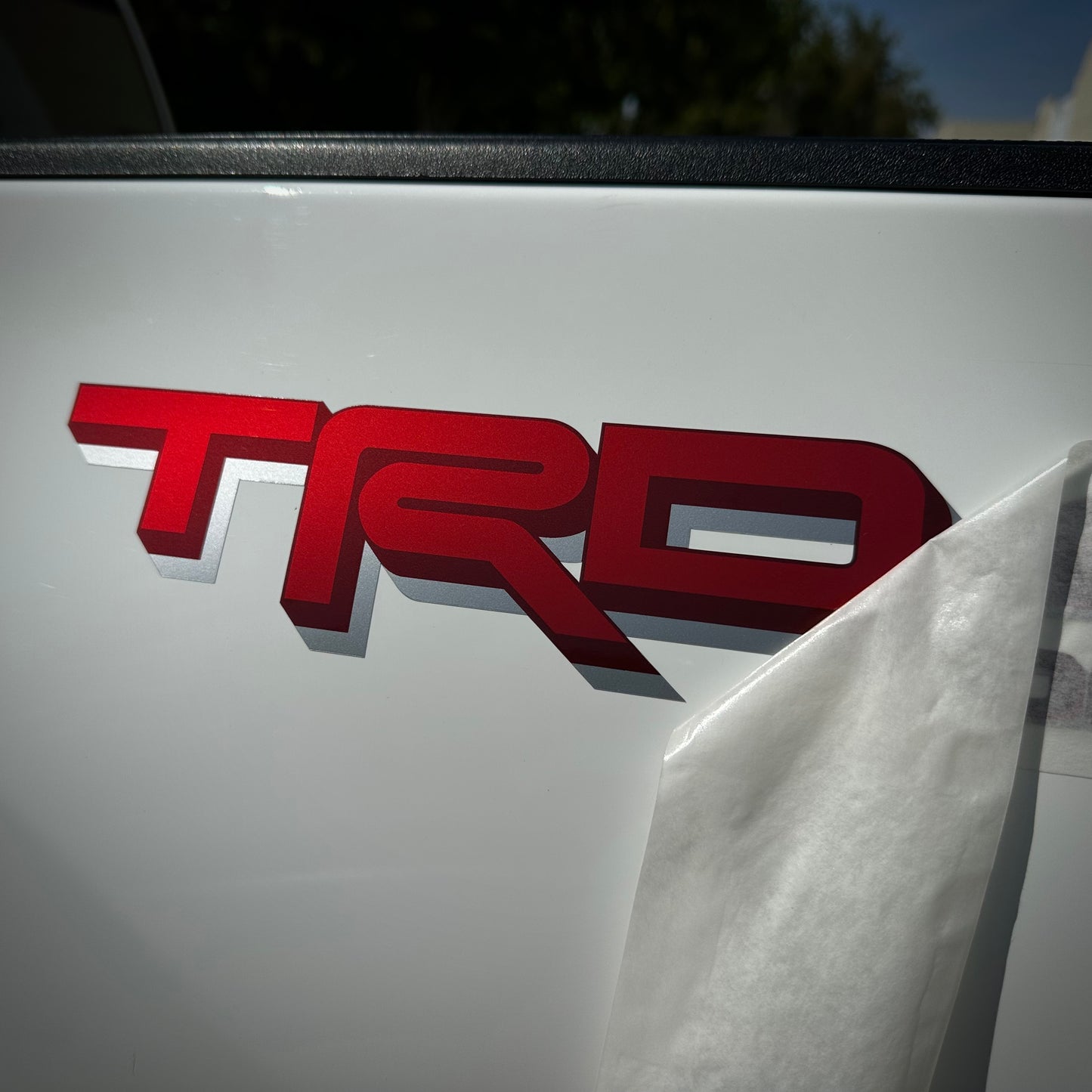 Trd 4x4 Off Road decals, Compatible with Toyota Tundra New Model 2022, Premium Series (Red, Silver and Metallic Finish)