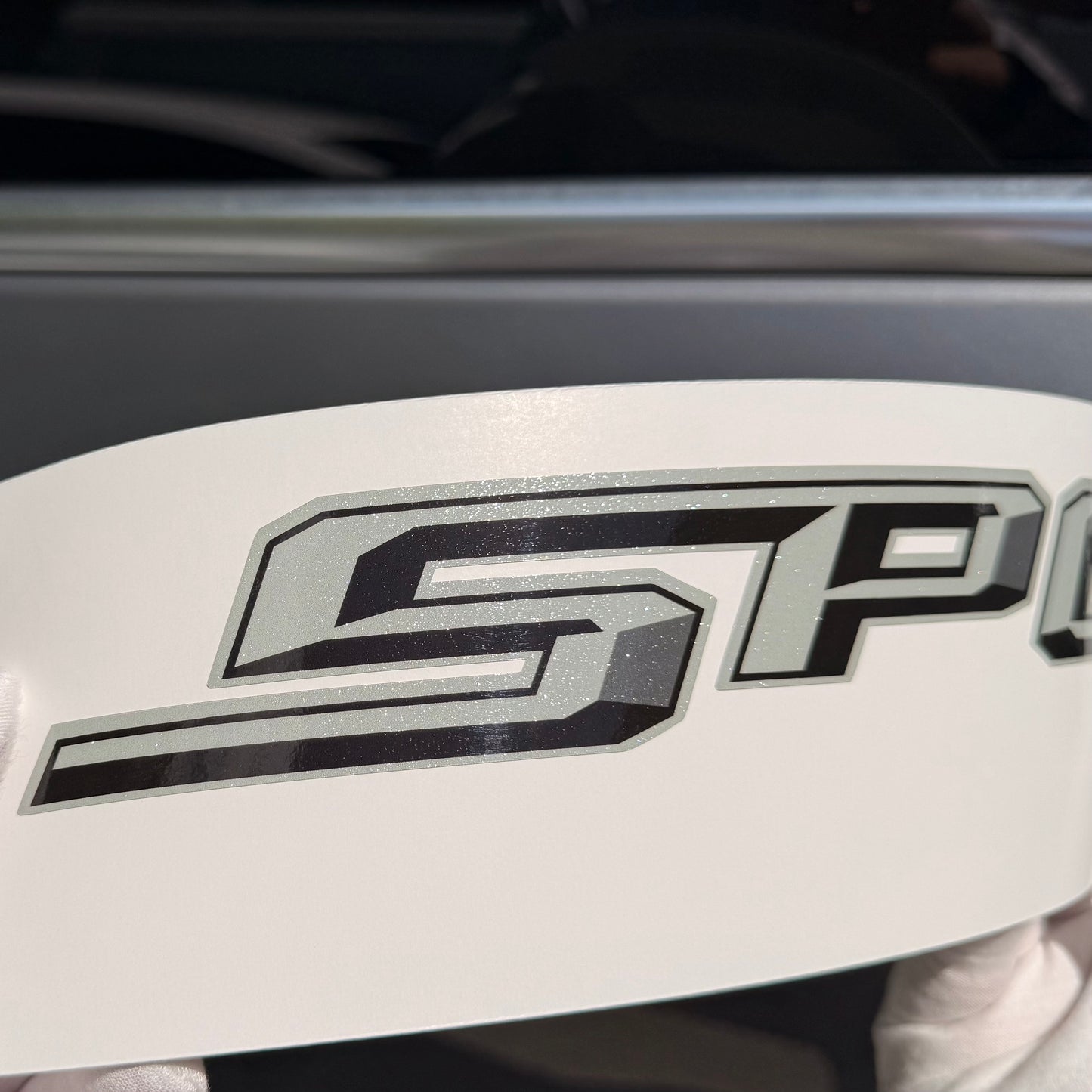 Sport 4x4 Gray Bedside Decals 16" x 2.2" — Diamond Series - Ford F-150 2021–2026, Set of 2