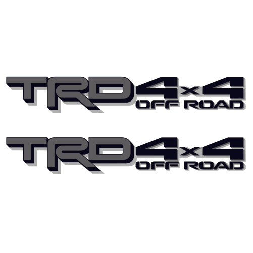 Trd 4x4 Off Road decals, Compatible with Toyota Tundra New Model 2022, Premium Series (Black, Gray, Silver and Metallic Finish)