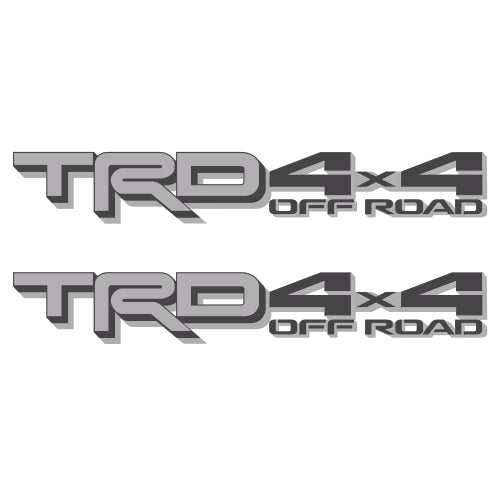 Trd 4x4 Off Road decals, Compatible with Toyota Tundra New Model 2022, Premium Series (Gray, Silver and Metallic Finish)