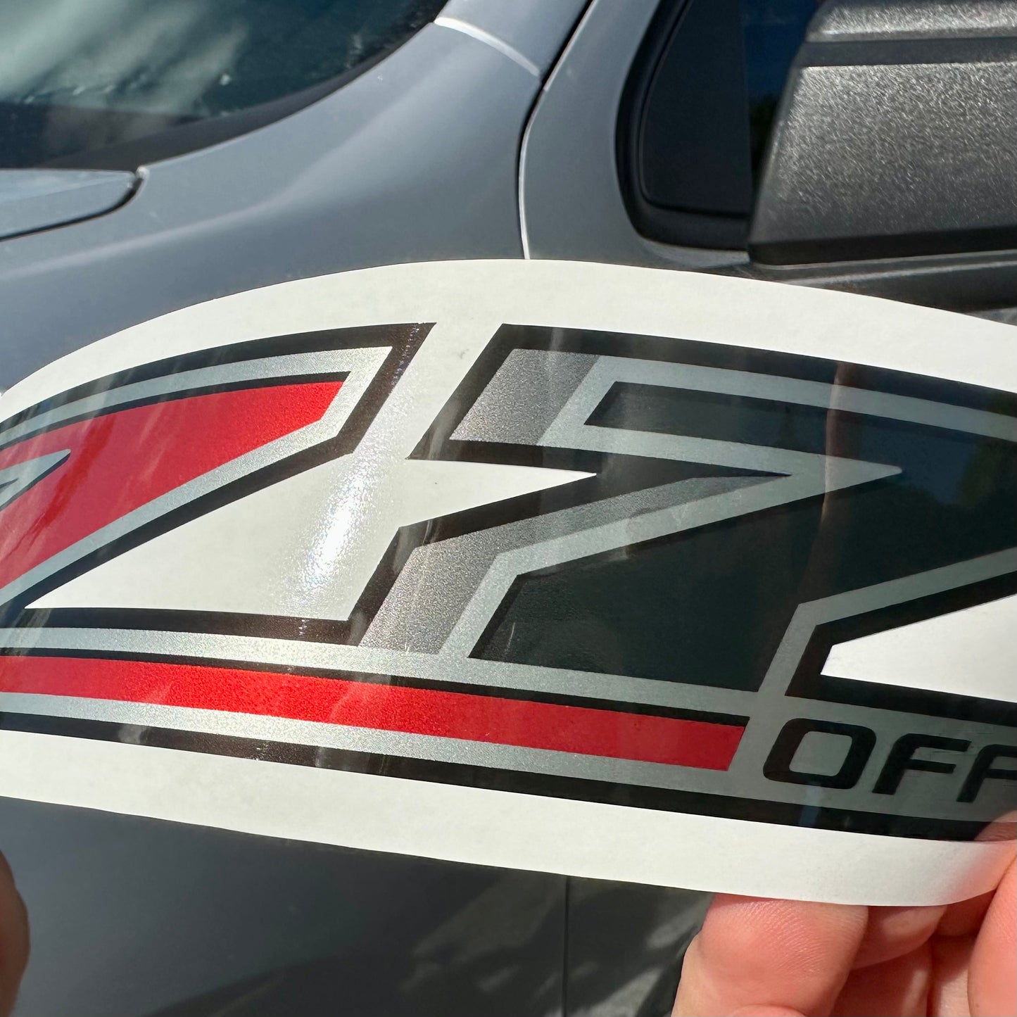 z71 Off Road Decals, Bedside Sticker for Chevy Truck, Premium Series (Metallic Finish)