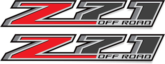 z71 Off Road Decals, Bedside Sticker for Chevy Truck, Premium Series (Metallic Finish)