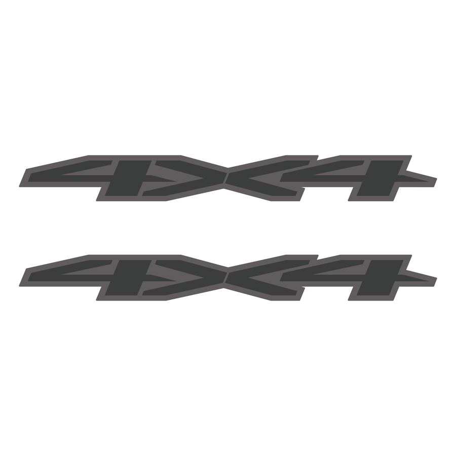 4x4 Decals for Chevrolet Silverado 2019–2026 · Charcoal · Premium · Product photo
