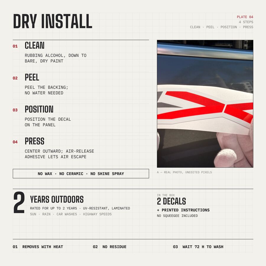 4x4 Decals for Chevrolet Silverado 2019–2026 · Gray · Peel & Stick · Dry install