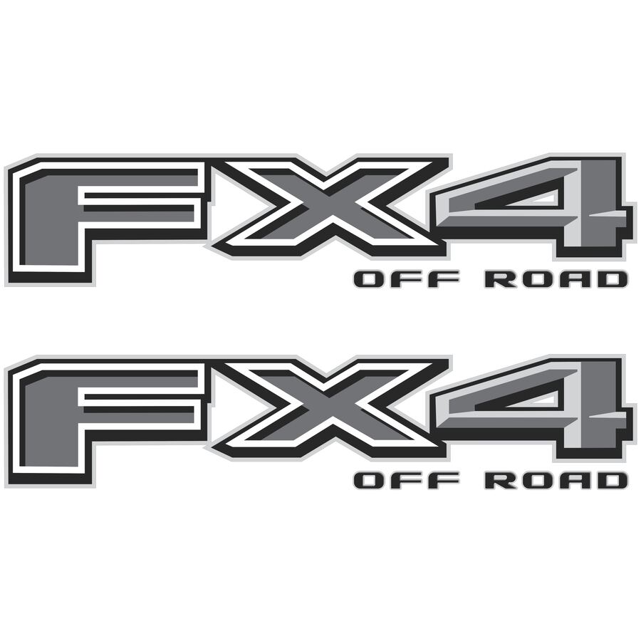 FX4 Off Road Decals for Ford F-150 2021–2026 · Black · Premium · Product photo
