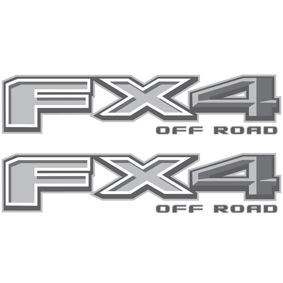 FX4 Off Road Decals for Ford F-150 2021–2026 · Gray · Premium · Product photo