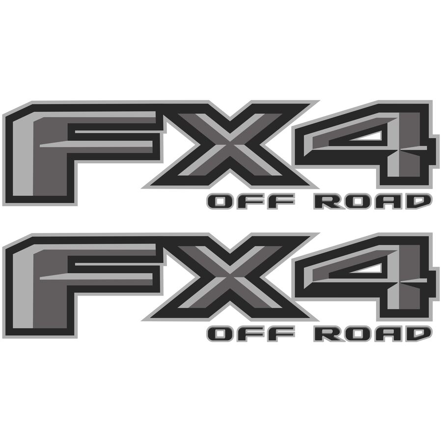 FX4 Off Road Decals for Ford Ranger 2019–2023 · Gray · Premium · Product photo