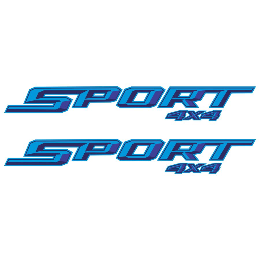 Sport 4x4 Decals for Ford F-150 2021–2026 · Blue · Diamond · Product photo