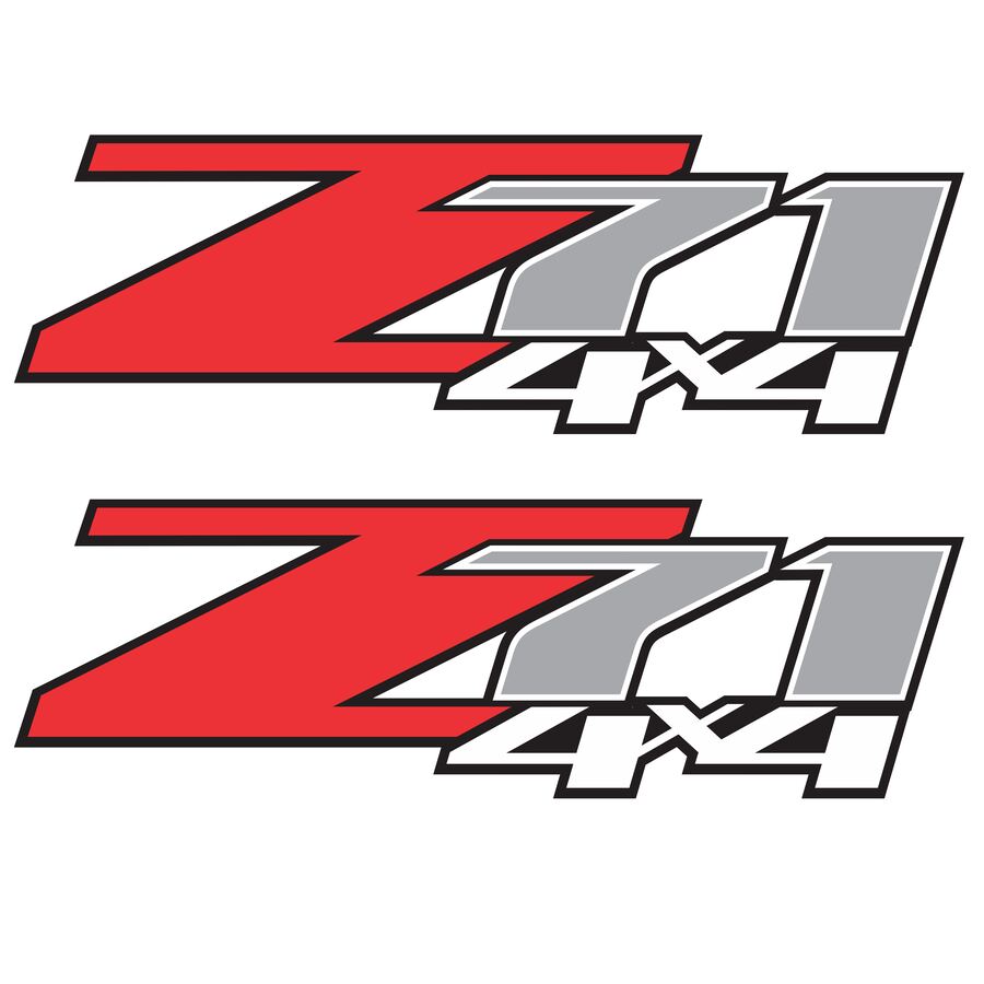 Z71 4x4 Decals for Chevrolet Silverado HD & GMC Sierra 2007–2014