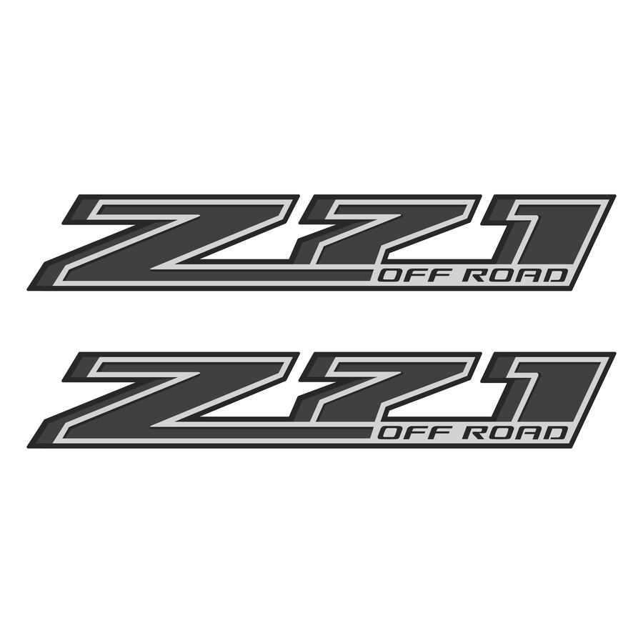 Z71 Off Road Decals for Chevrolet Silverado 1500 2014–2020 · Black · Premium · Product photo